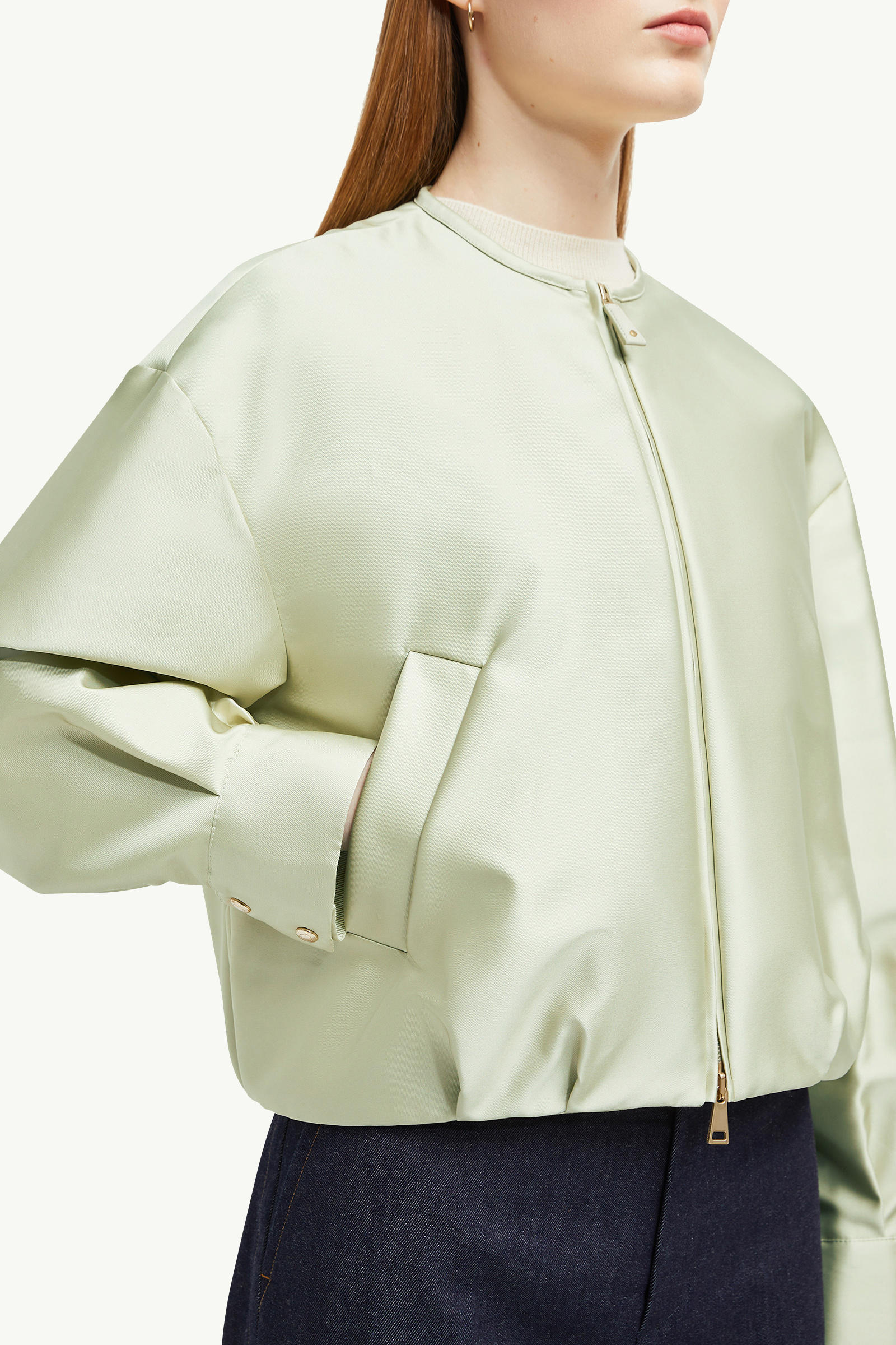 Bomber Maupa en duchesse Femmes Vert Clair Moncler 6