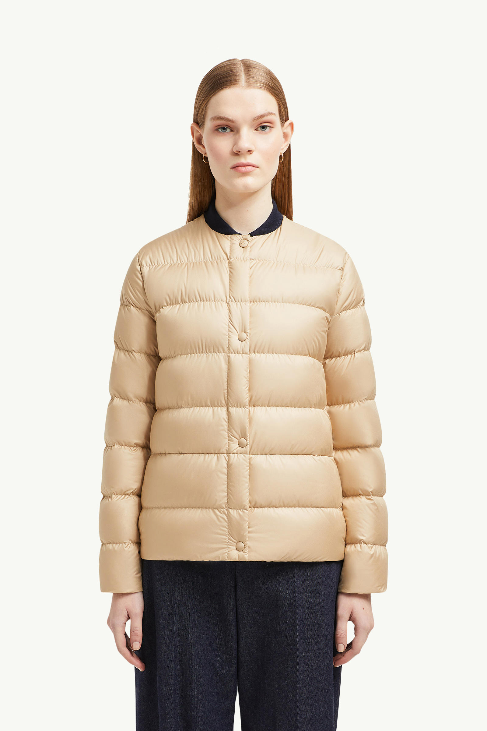 Gerbe短身羽絨外套 女士 米色 Moncler 3