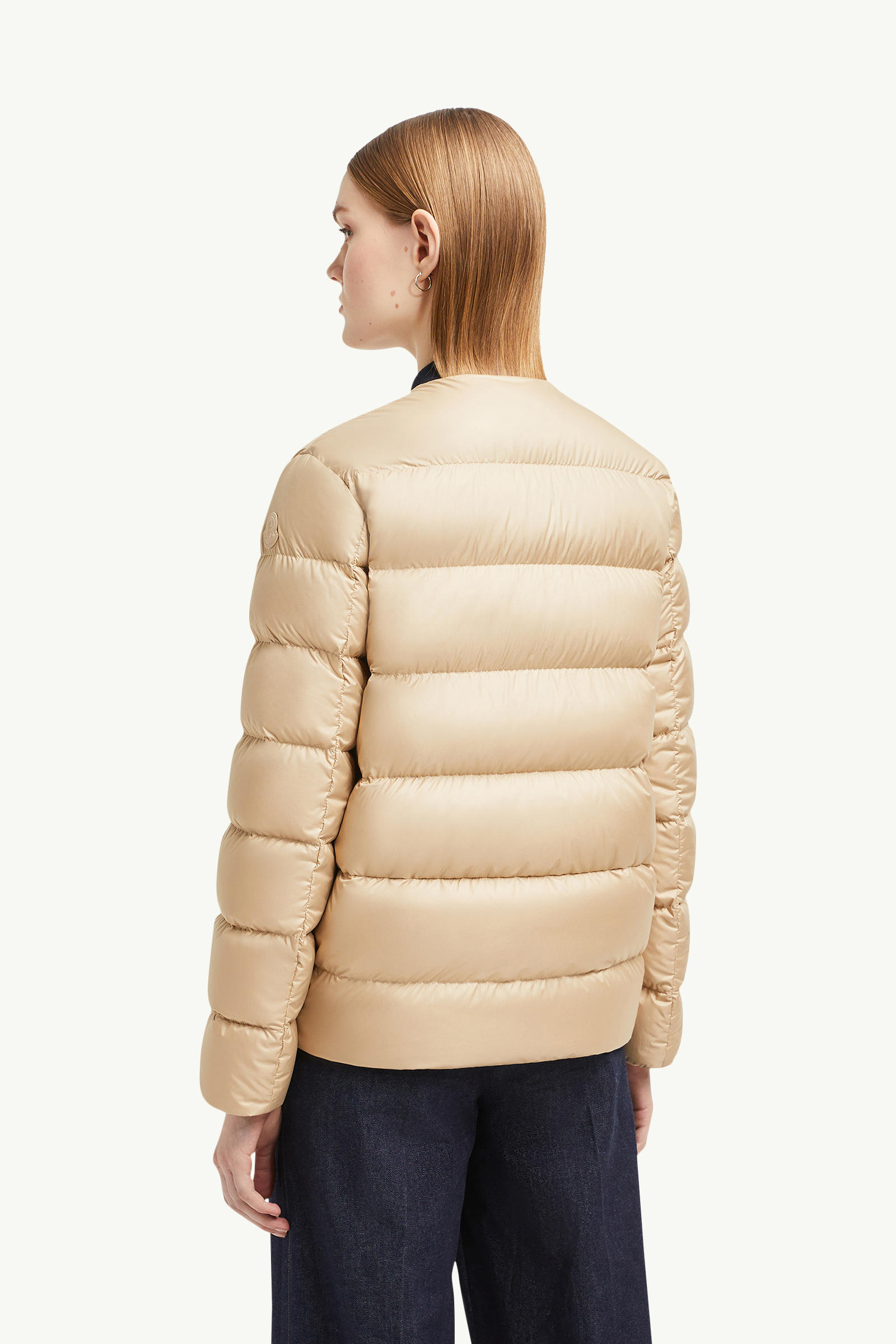 Gerbe短身羽絨外套 女士 米色 Moncler 4