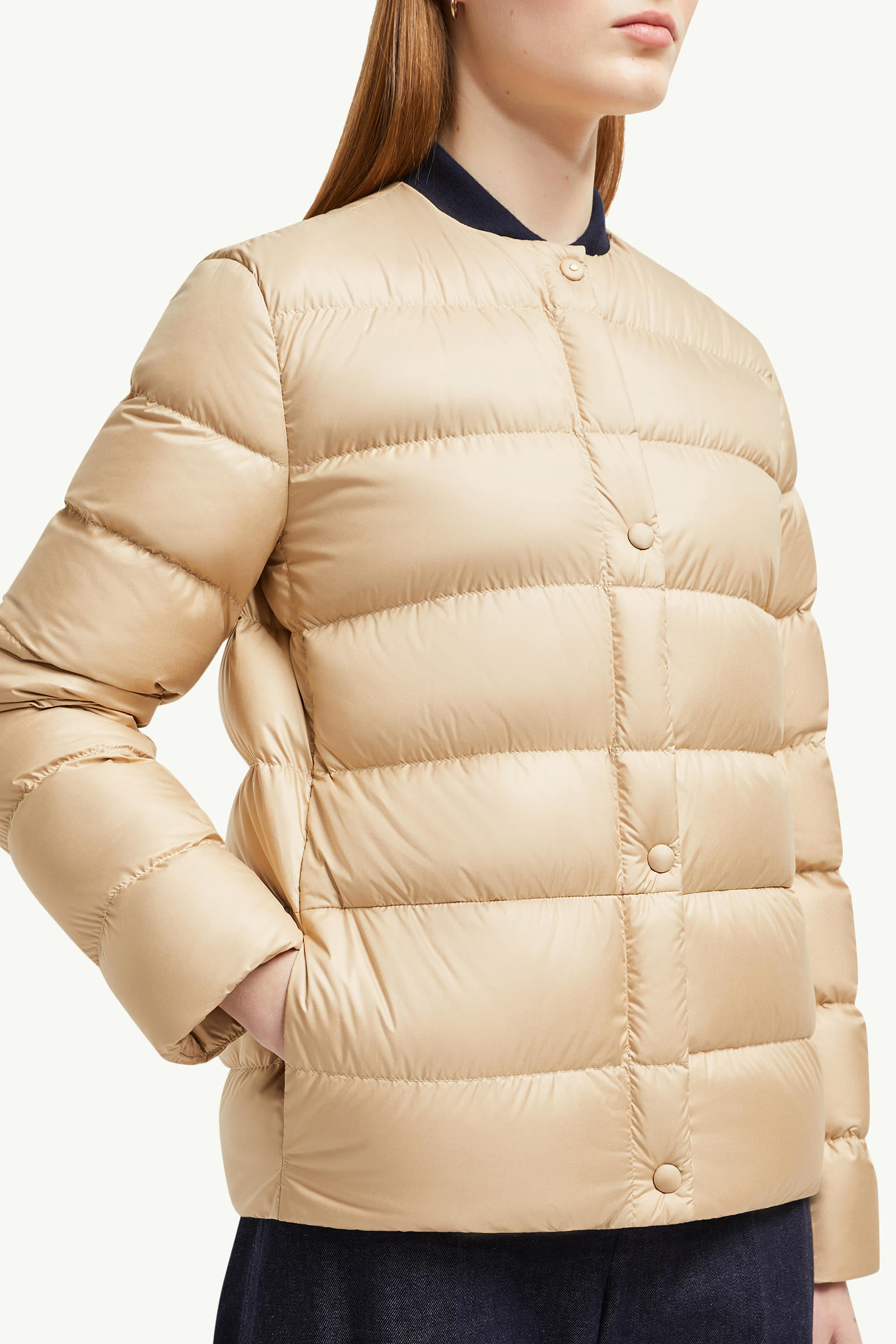 Gerbe短身羽絨外套 女士 米色 Moncler 5