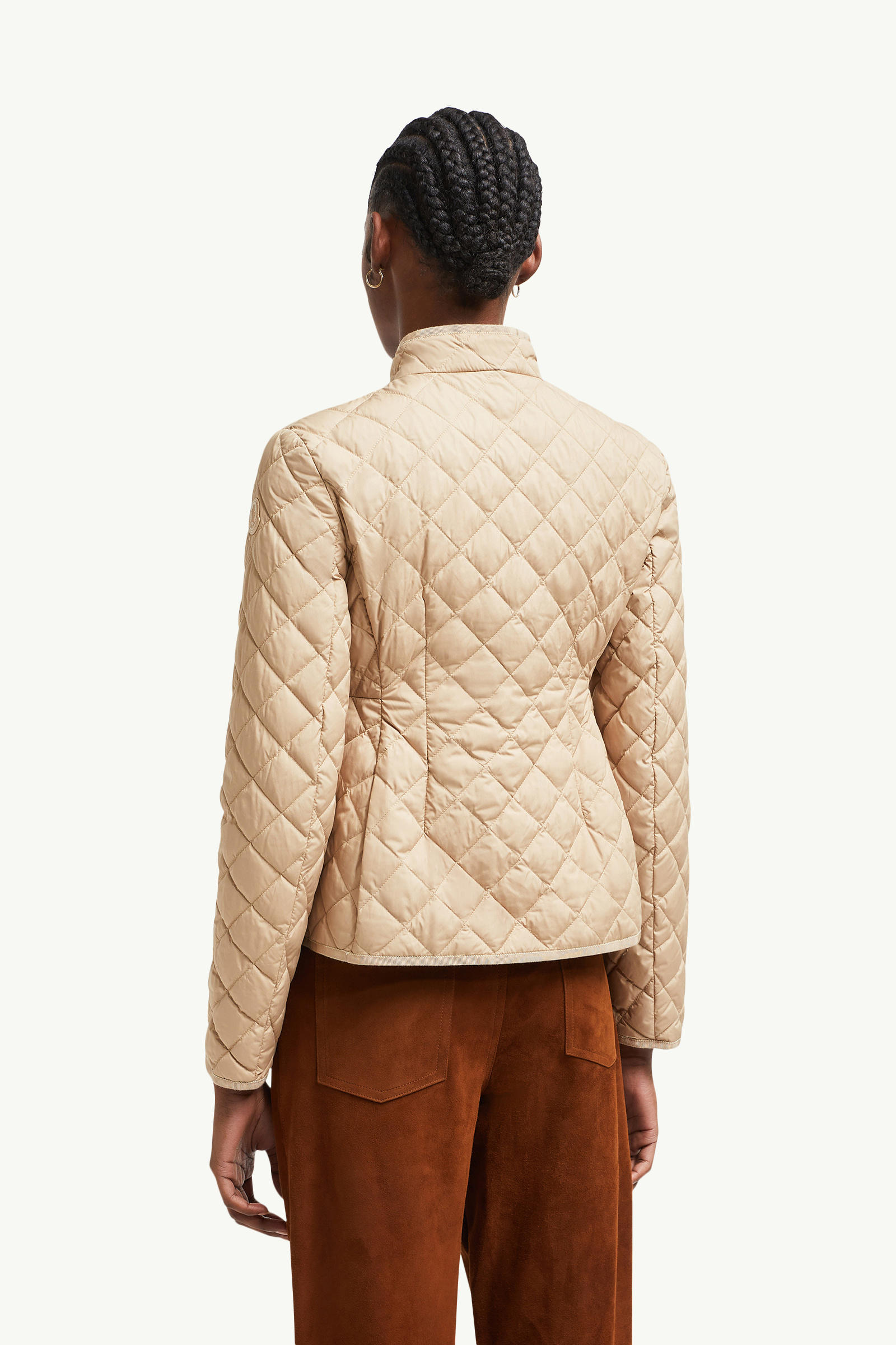 Doudoune courte ajustée et évasée Epin Femmes Beige Moncler 4