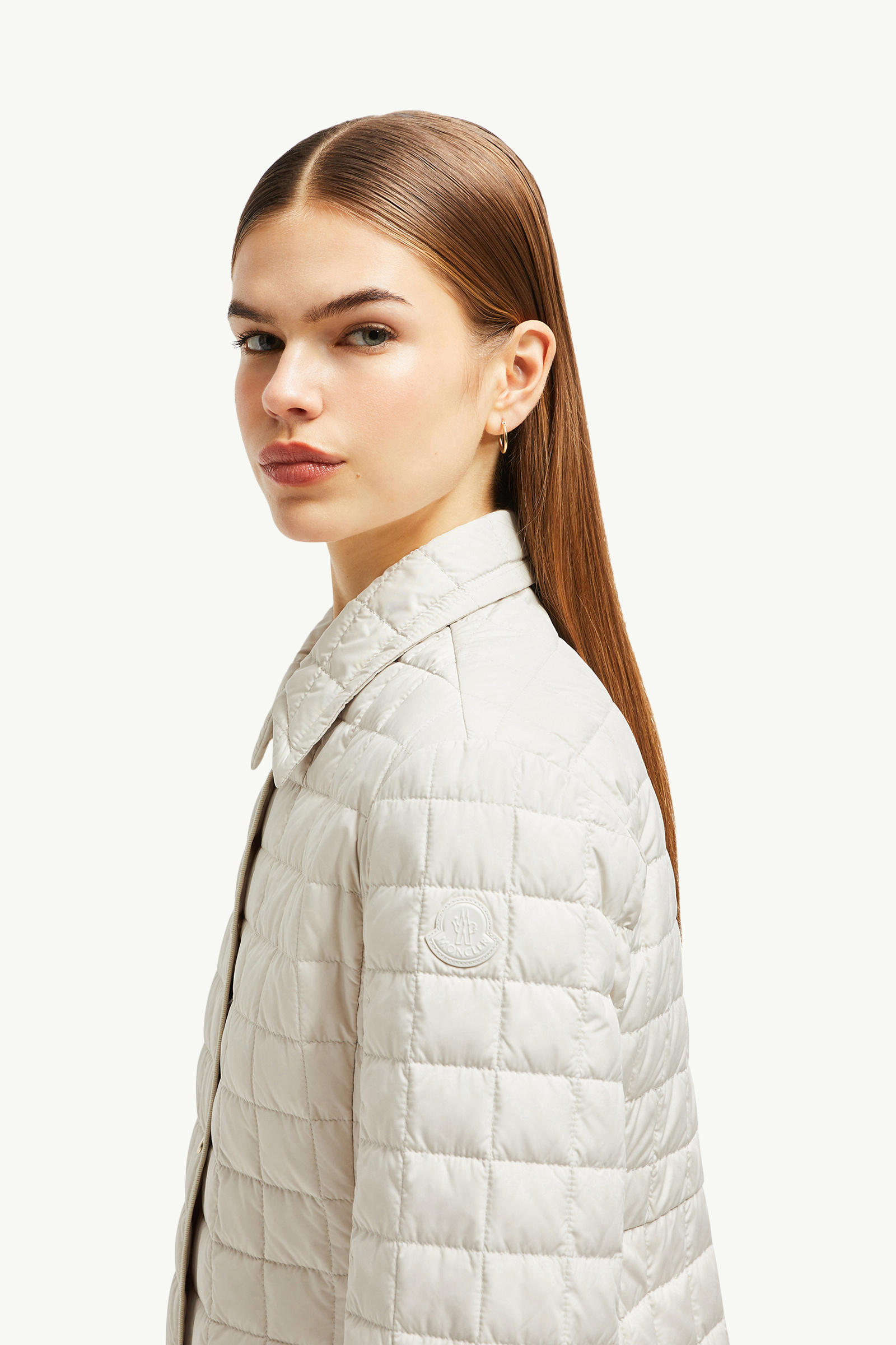 Doudoune-chemise Epinal à matelassage en carrés Femmes Blanc Ivoire Moncler 1
