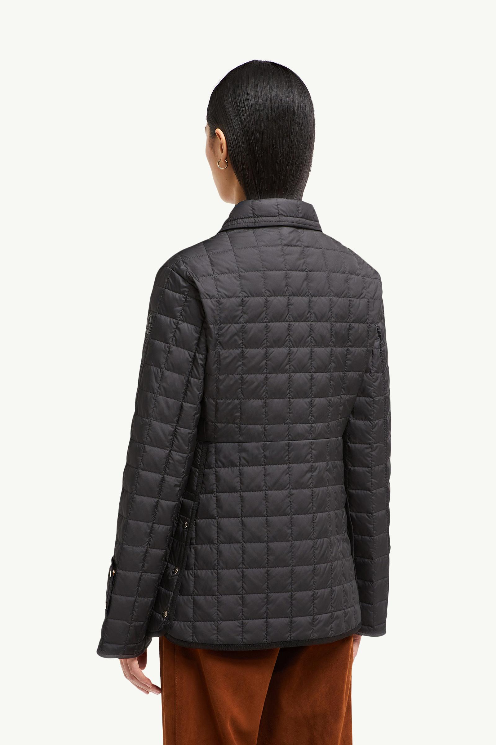 正規店買付★MONCLER EPINAL ダウンシャツ Black Epinal Square-Quilted Down Shirt Jacket - Short Down