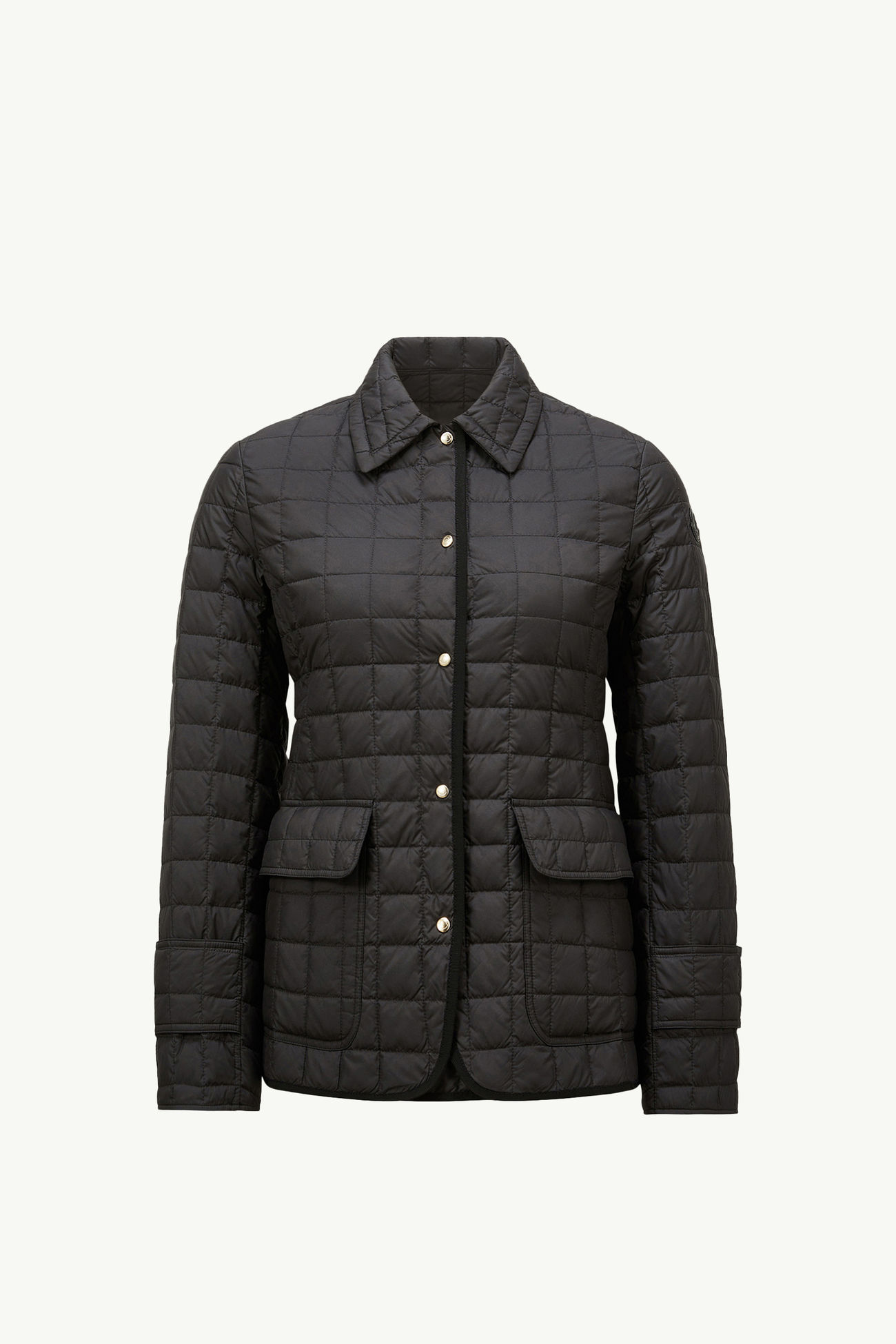 Chaqueta camisera con plumón acolchada a cuadros Epinal Mujer Negro Moncler 2