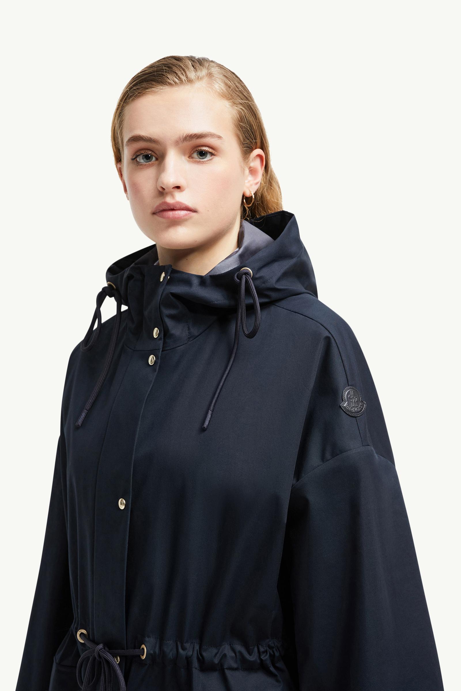 Gaillon Hooded Cotton Parka Coat Women Navy Blue Moncler 1
