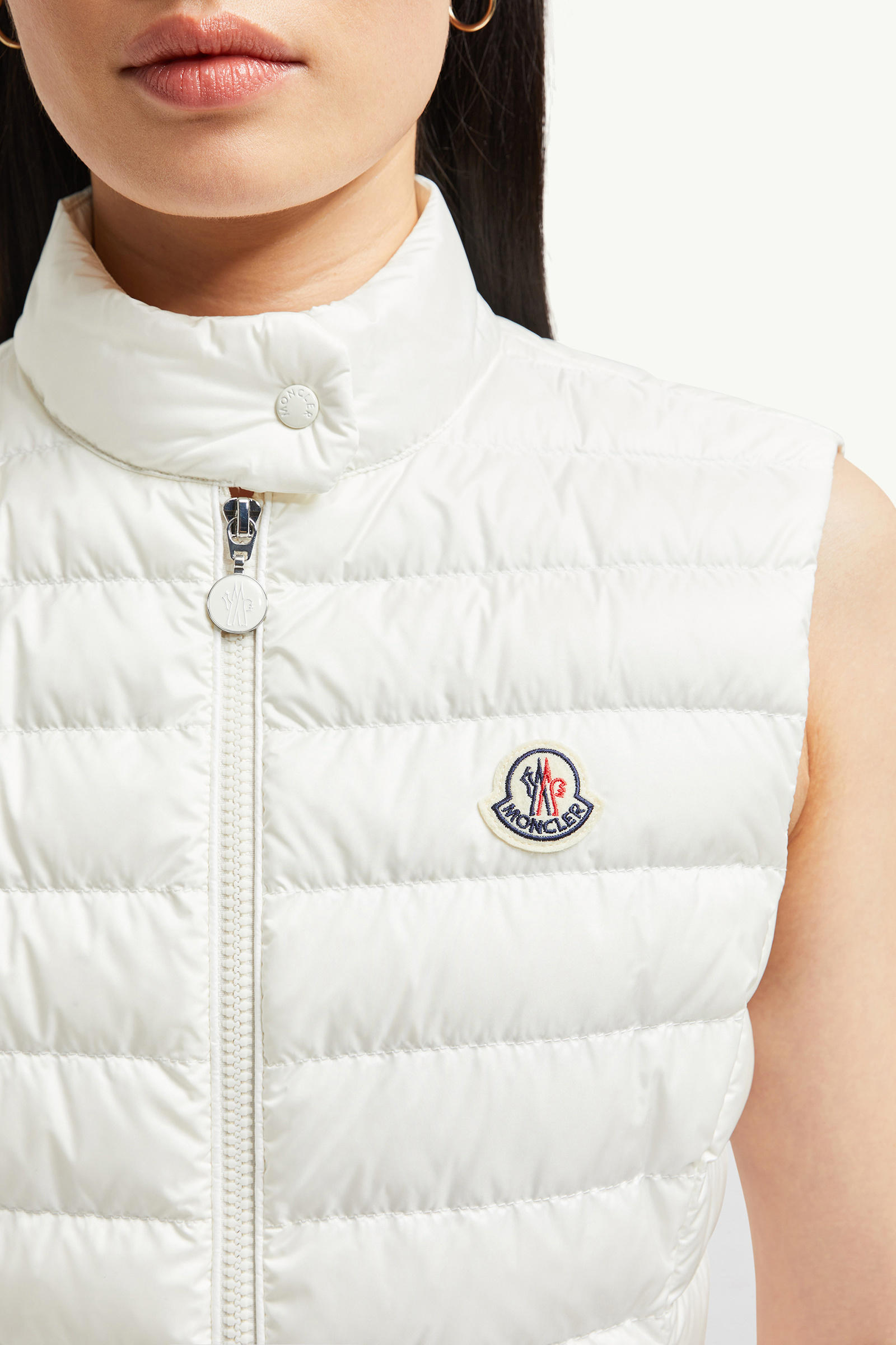 Igens Down Gilet Women White Moncler 5