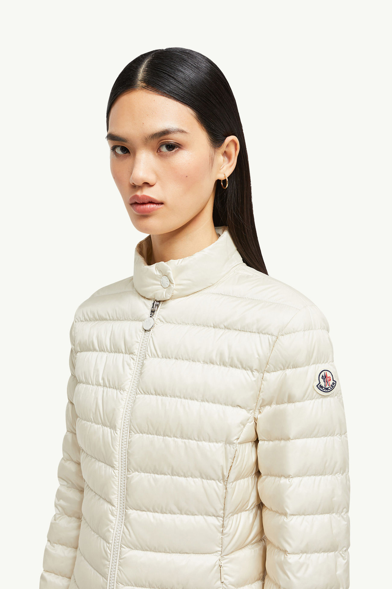 Piumino corto Igelle Donna Bianco Avorio Moncler 1