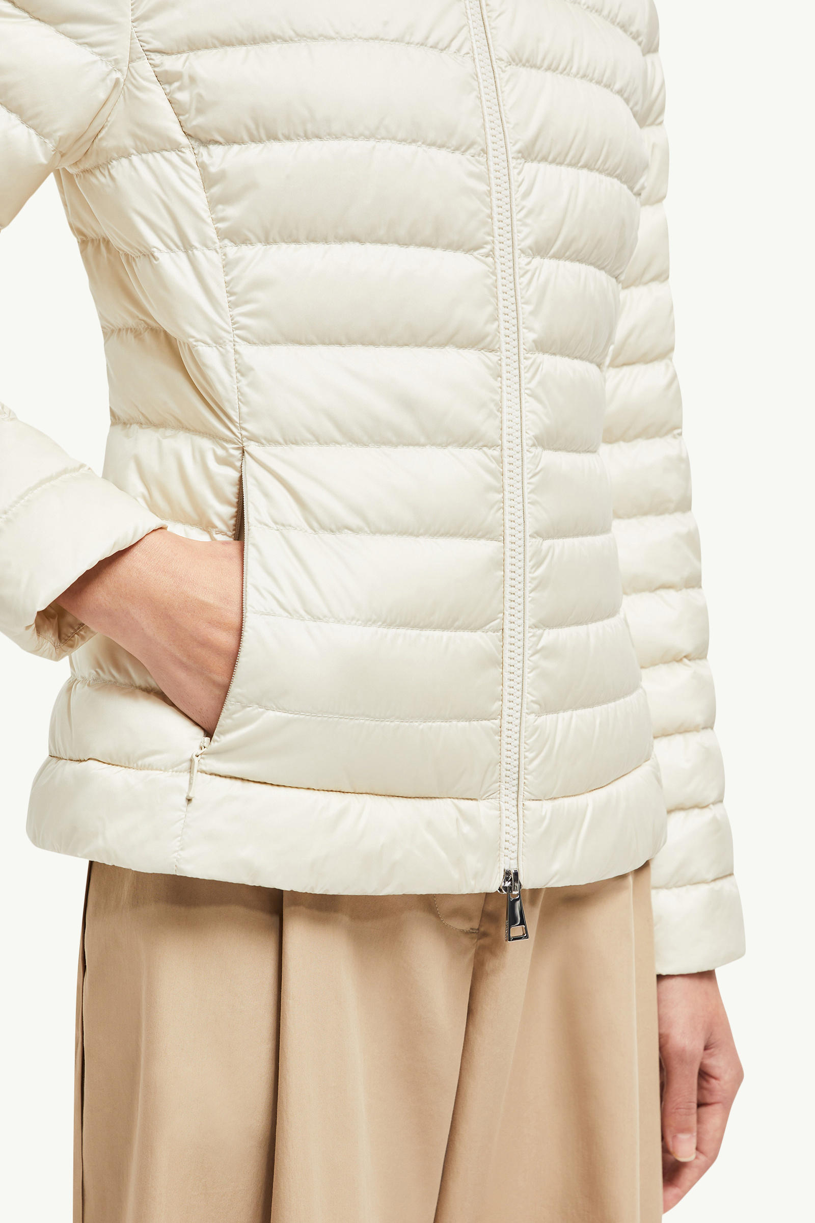 Igelle Short Down Jacket Women White Ivory Moncler 5