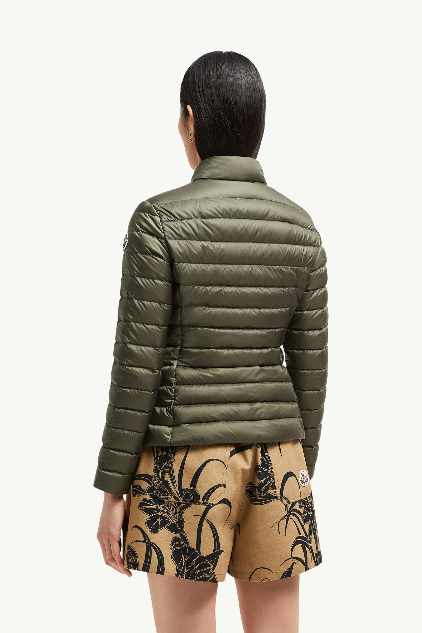 Igelle Short Down Jacket Women Olive Green Moncler 4