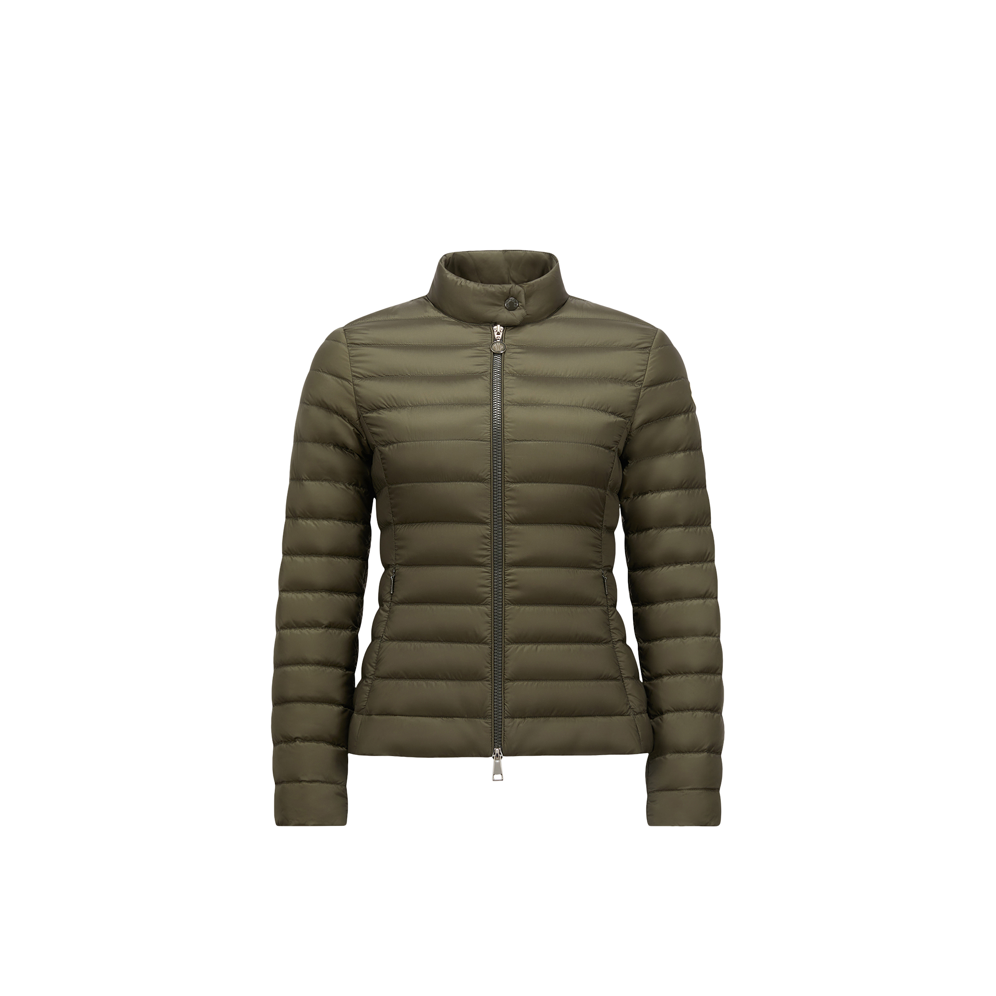 Moncler   Igelle Short Down Jacket for Women in Green, Size: 24