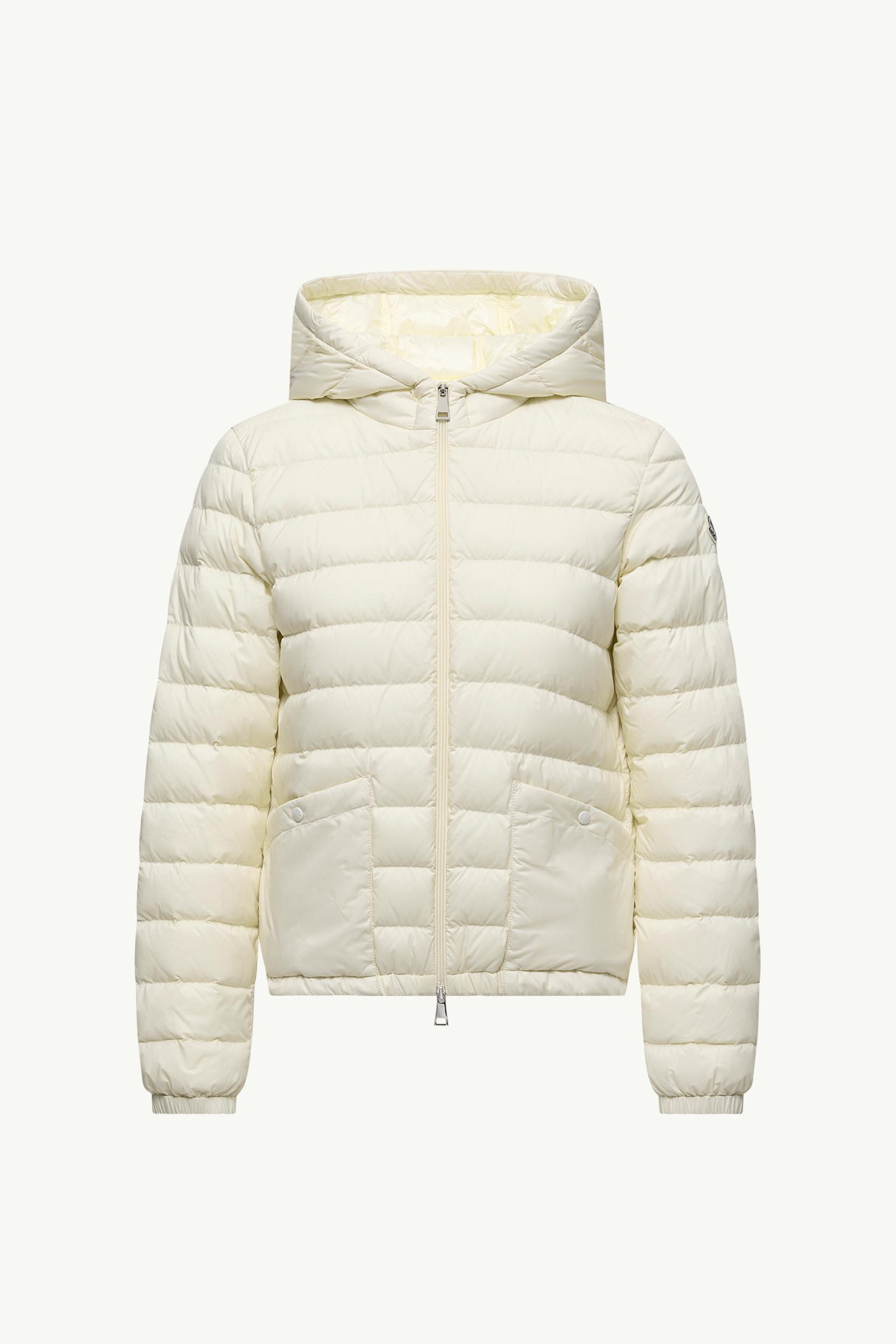 White Ivory Hede Hooded Short Down Jacket - Short Down