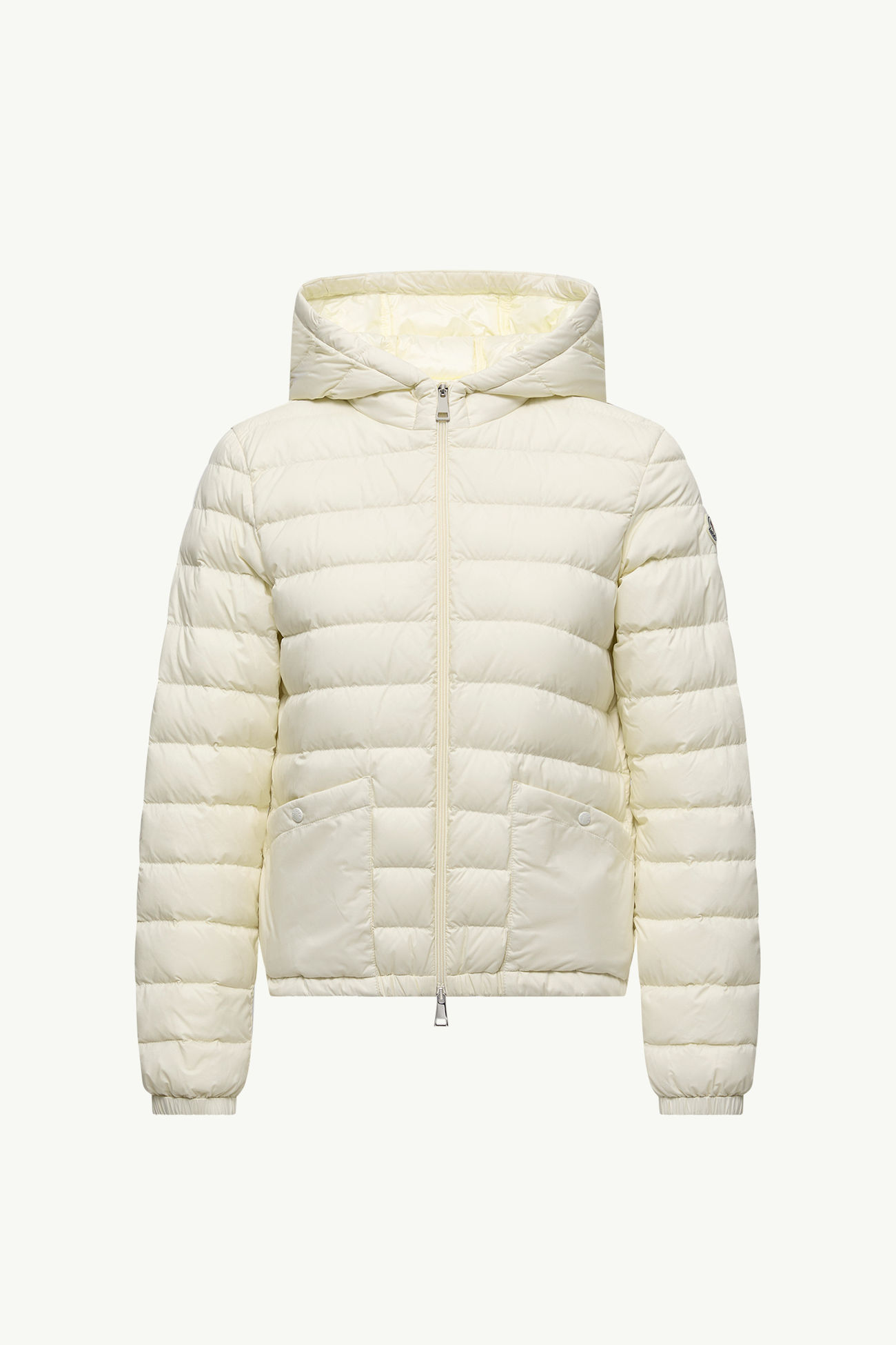 Hede Hooded Short Down Jacket Women White Ivory Moncler 2