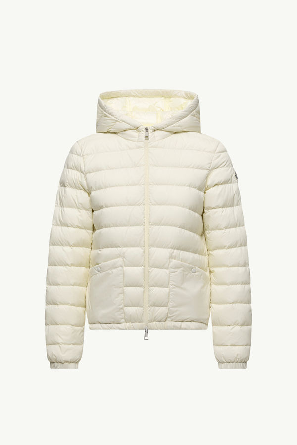 Hede Hooded Short Down Jacket Women White Ivory Moncler 2