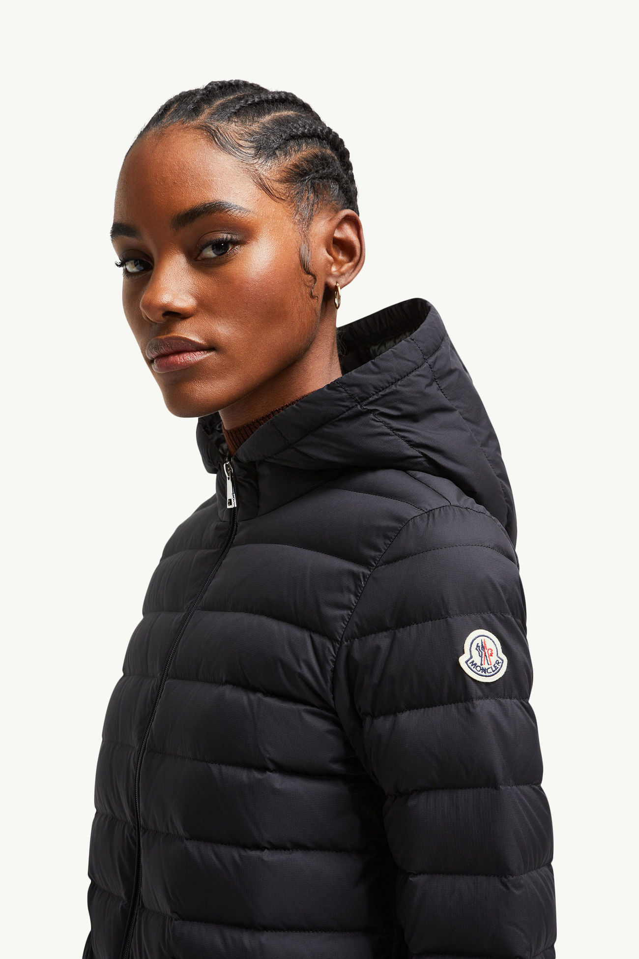 Hede連帽短身羽絨外套 女士 黑色 Moncler 1