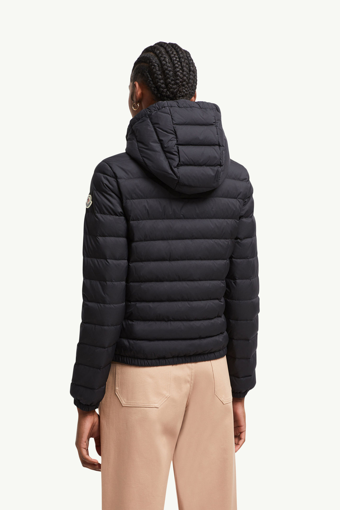 Hede 후드 쇼트 다운 재킷 여성 블랙 Moncler 4