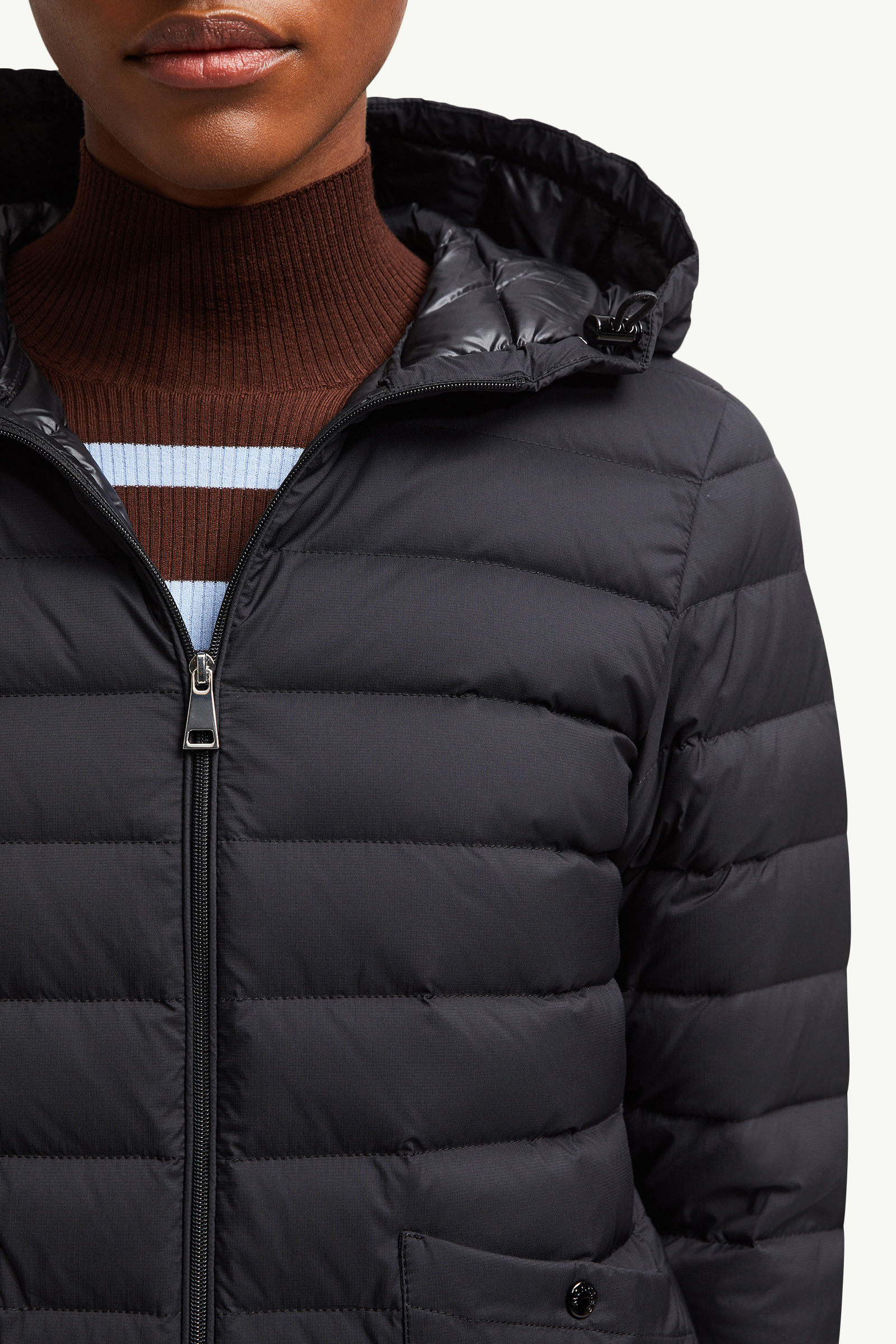 Hede連帽短身羽絨外套 女士 黑色 Moncler 6