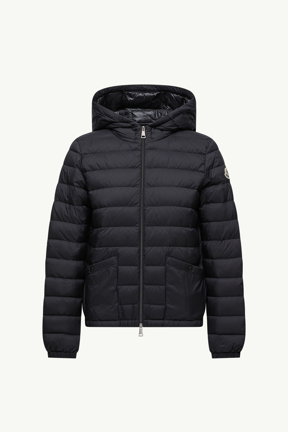 Hede Hooded Short Down Jacket Women Black Moncler 2