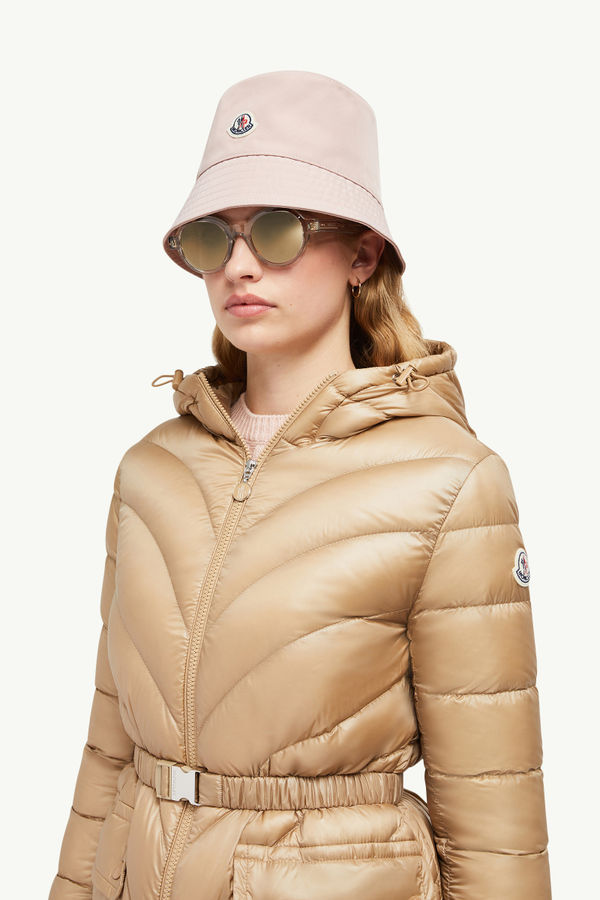 Argenno Hooded Mid-Length Down Jacket Women Camel Beige Moncler 1