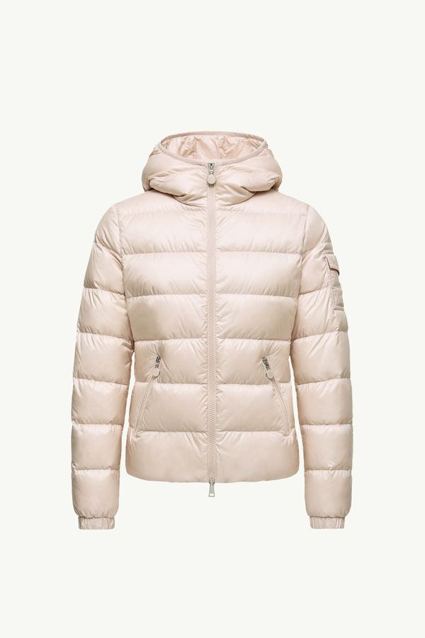 Doudoune courte à capuche Gles Femmes Rose Moncler 2