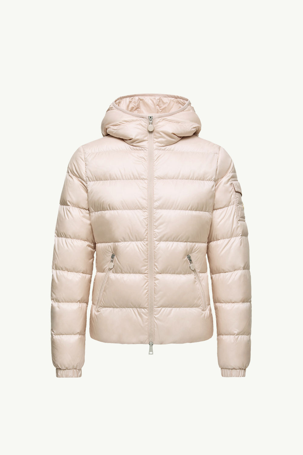 Gles kurze Daunenjacke mit Kapuze Damen Pink Moncler 2