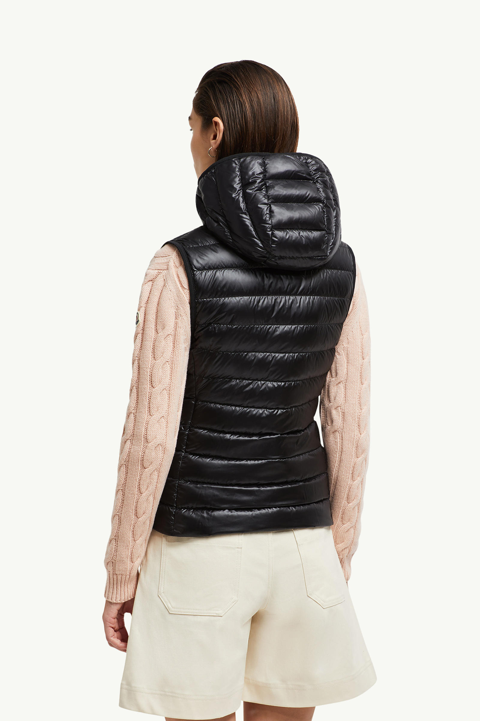 Glygos Hooded Down gilet Women Black Moncler 4
