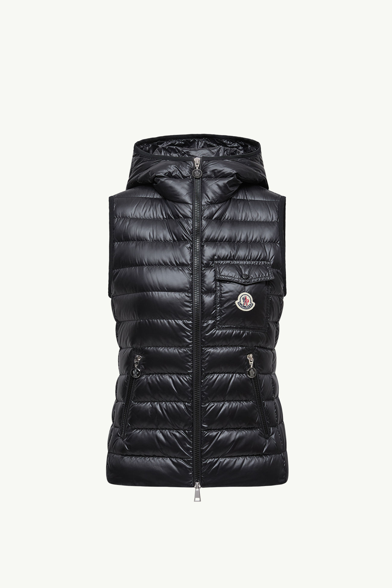 Glygos Hooded Down gilet Women Black Moncler 2