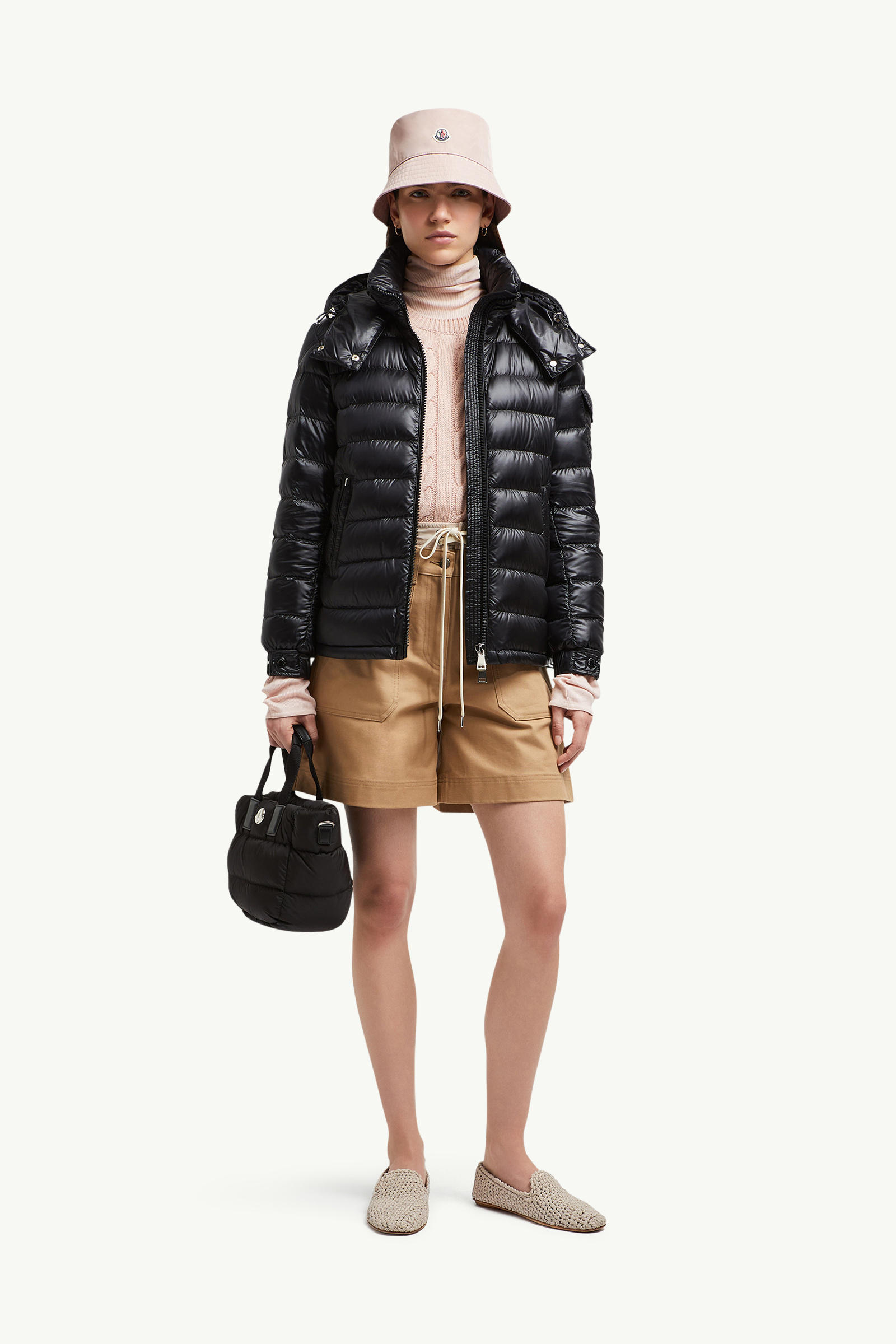 Dalles 후드 쇼트 다운 재킷 여성 블랙 Moncler 0