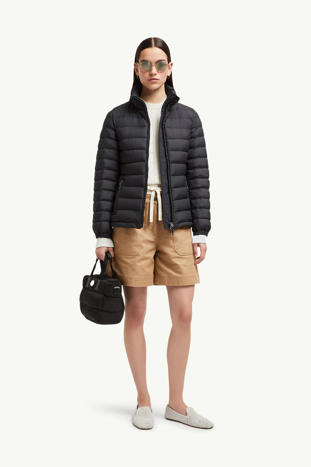 Abderos Short Down Jacket Women Black Moncler 0