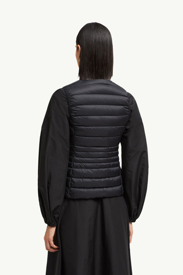 Chaleco plumífero Irigny Mujer Negro Moncler 4