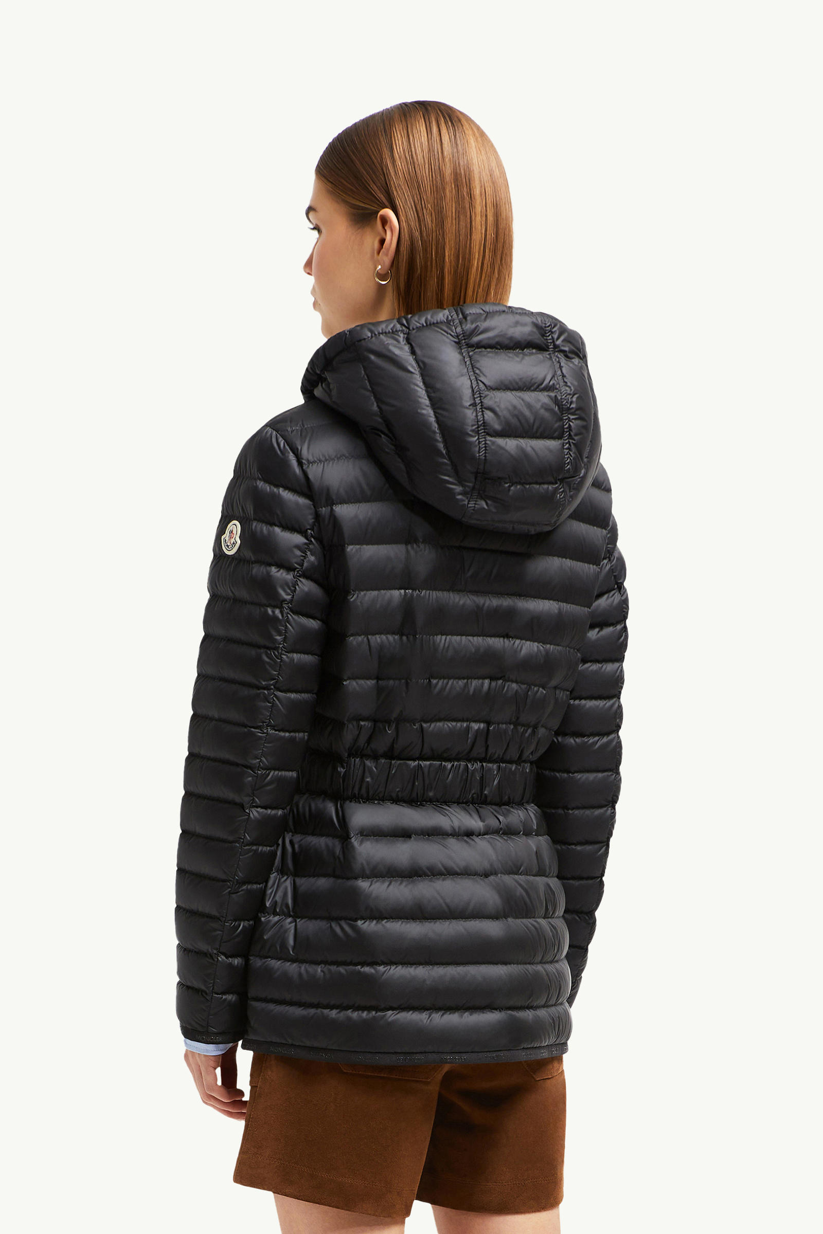 Piumino midi Oredon con cappuccio Donna Nero Moncler 4