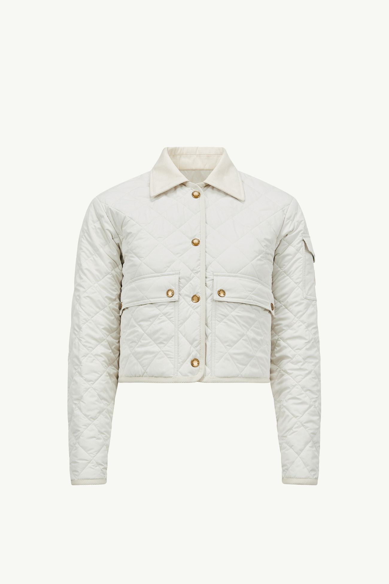 Chitre Diamond-Quilted Padded Shirt Jacket Women White Moncler 2