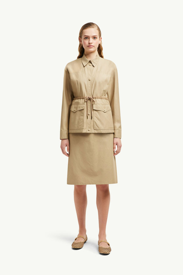 Saulon Field Jacket Women Beige Moncler 0