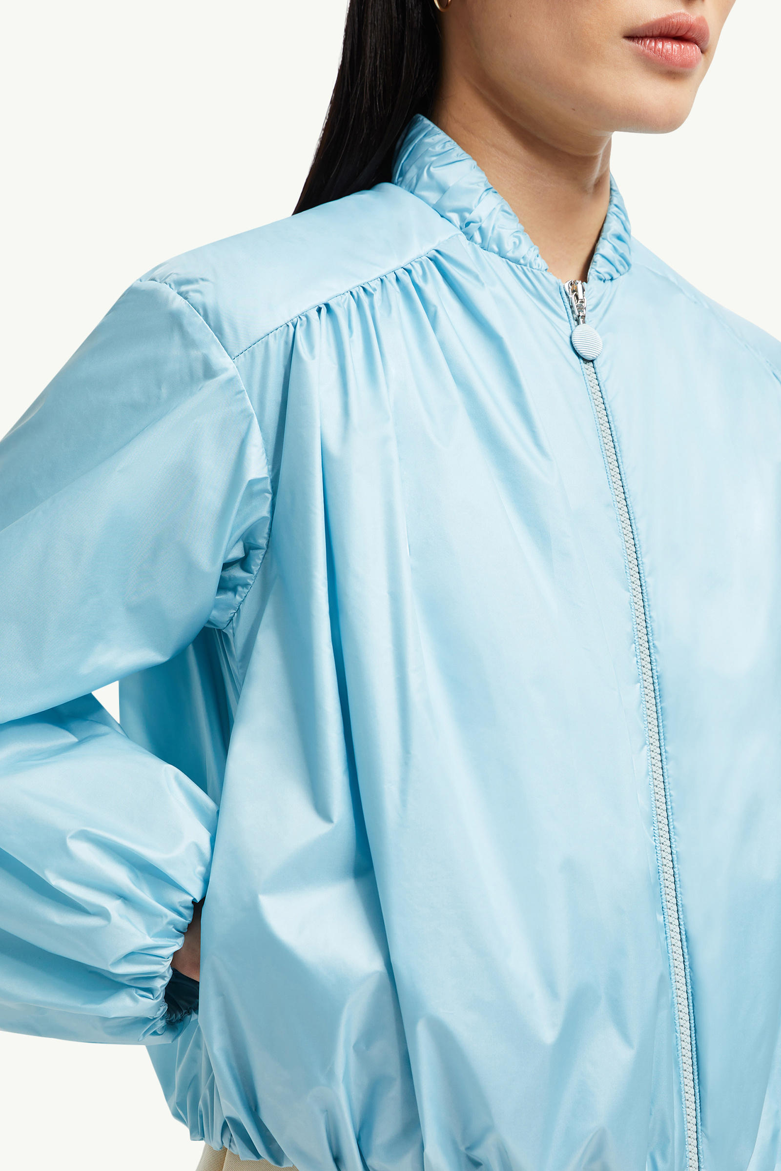 Chazeron Bomber Jacket Women Light Blue Moncler 5