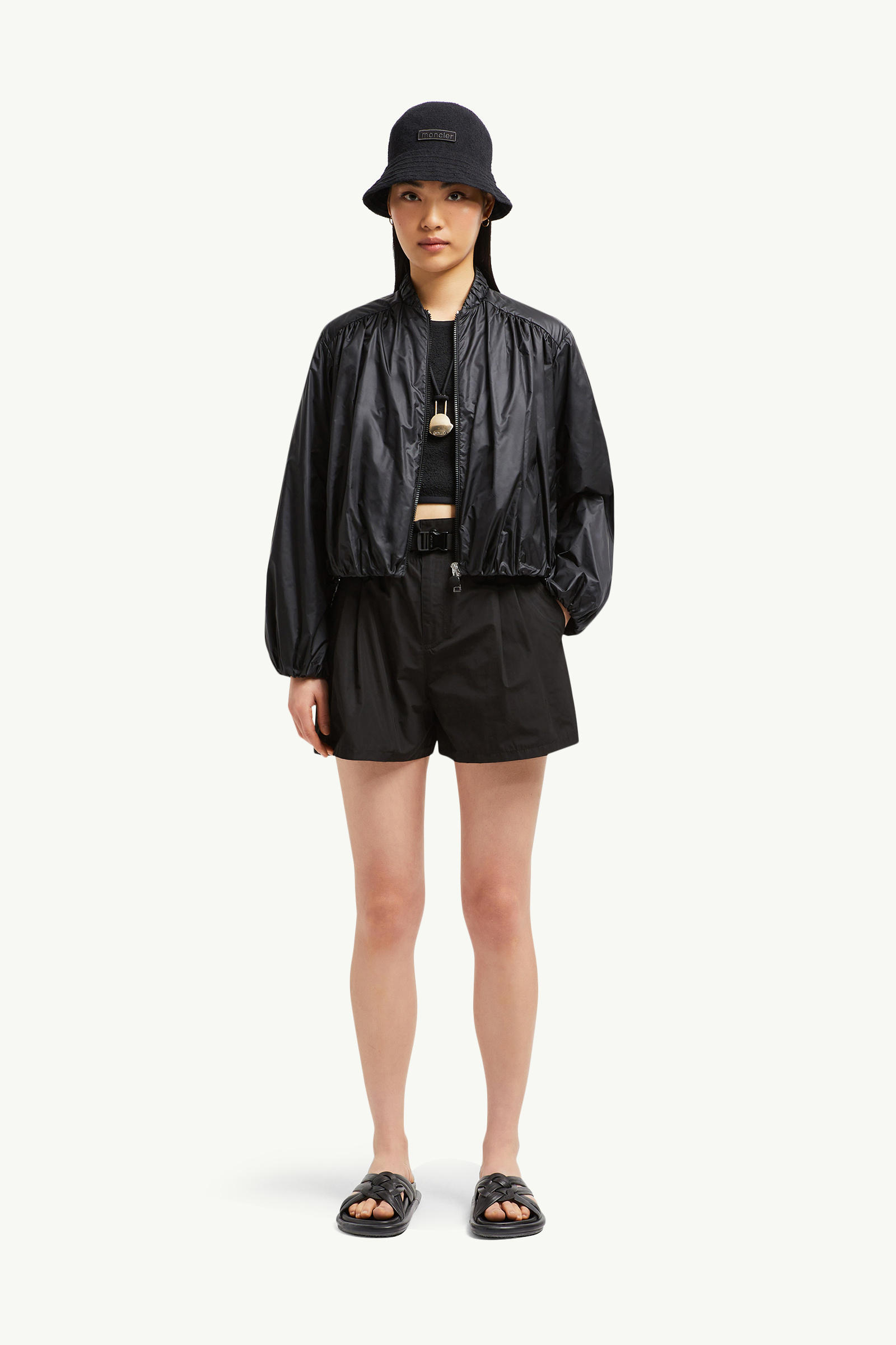 Chazeron Bomber Jacket Women Black Moncler 0