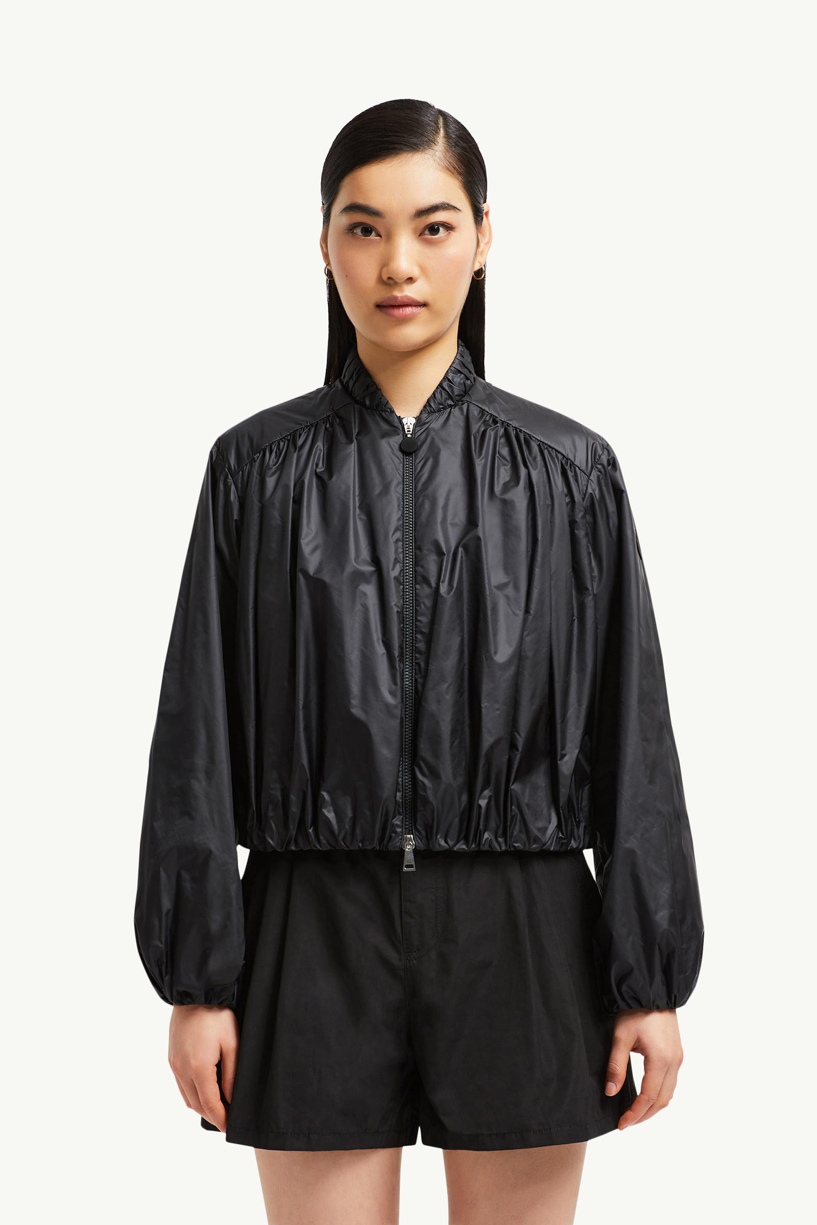 Black Chazeron Bomber Jacket - Windbreakers & Raincoats for Women