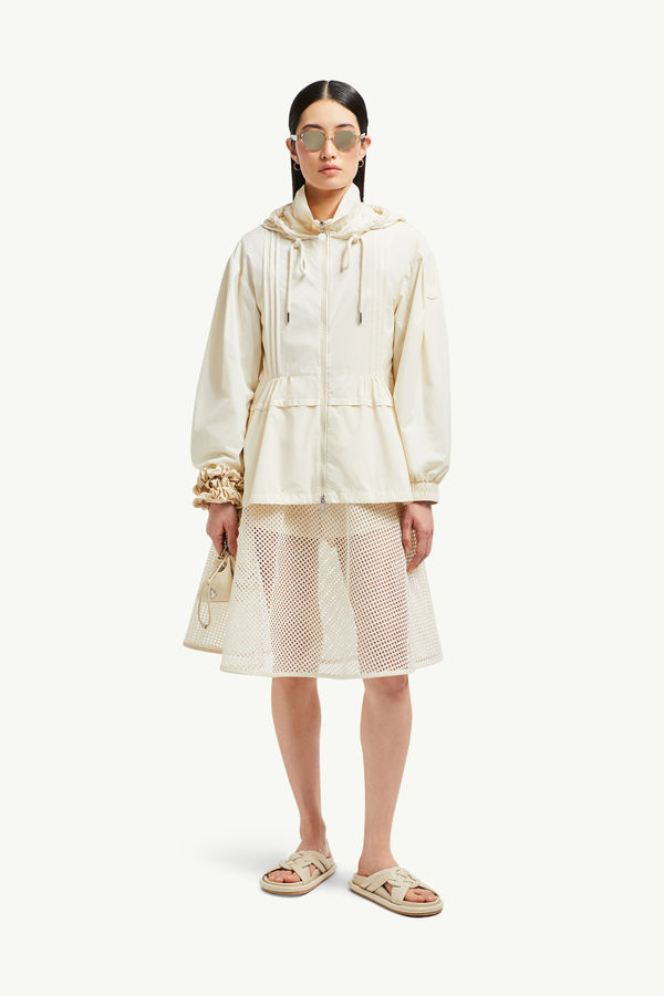 Vabre Hooded Parka Jacket Women White Ivory Moncler 0