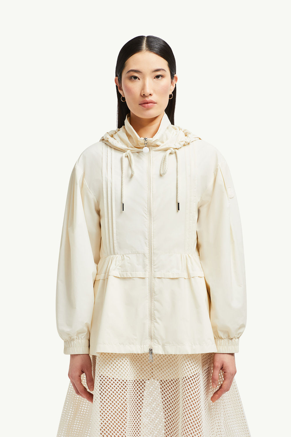 Vabre Hooded Parka Jacket Women White Ivory Moncler 3