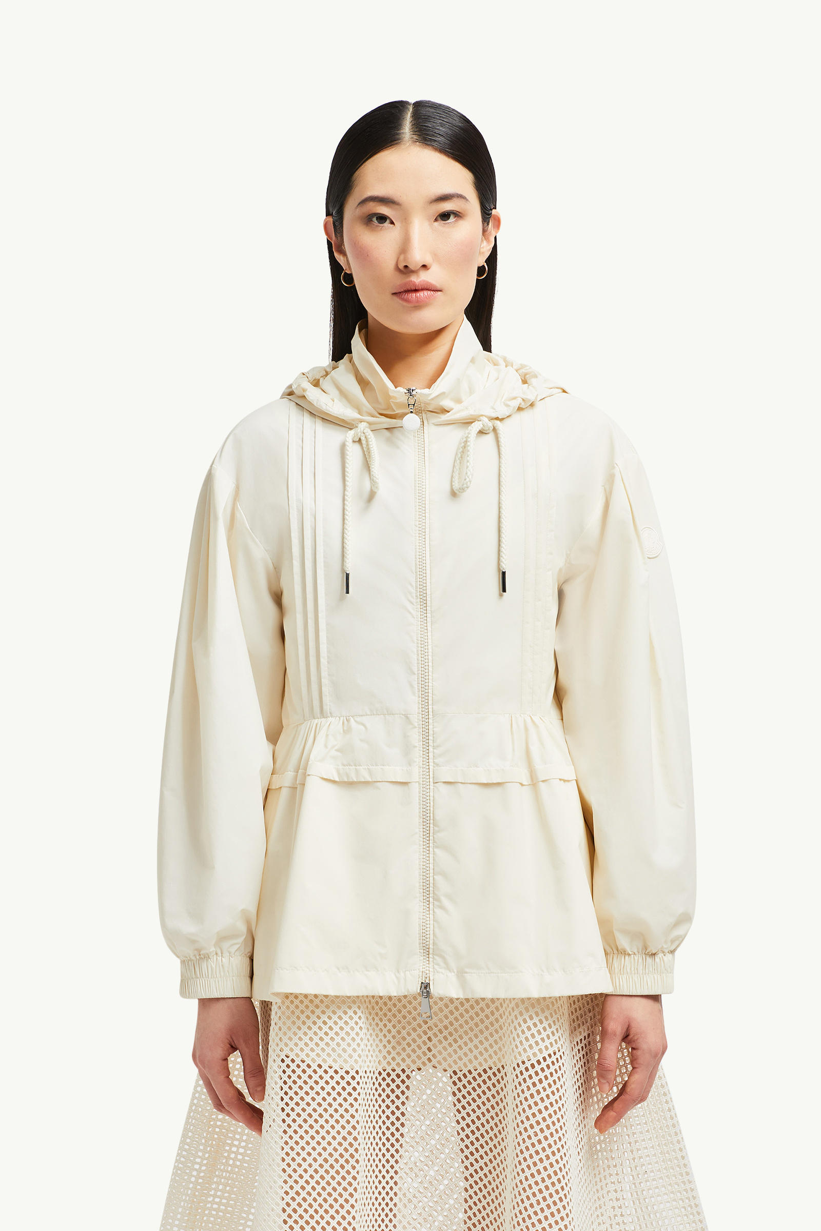 Vabre Hooded Parka Jacket Women White Ivory Moncler 3
