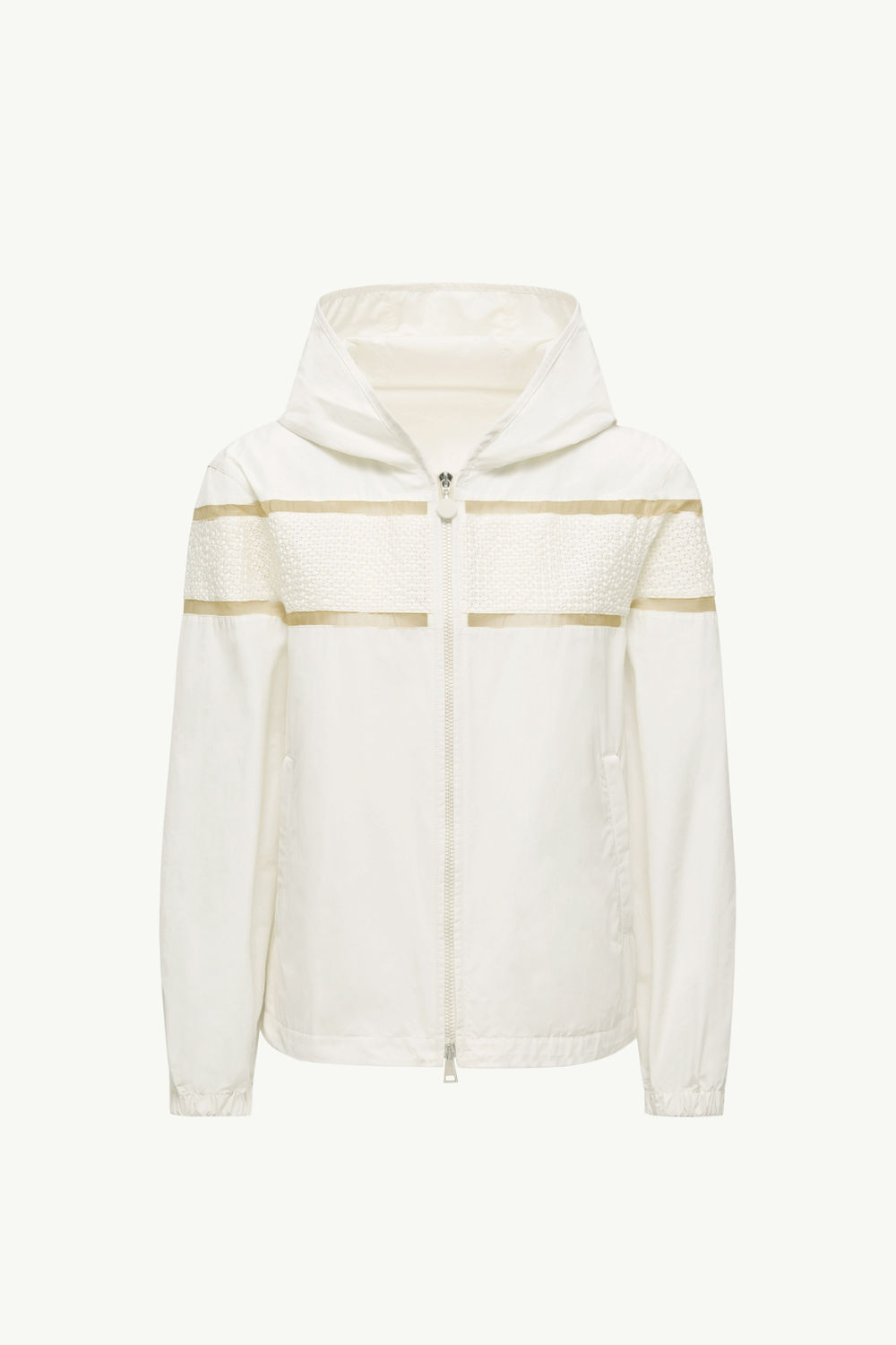 Clisson Embroidered Hooded Jacket Women White Moncler 2