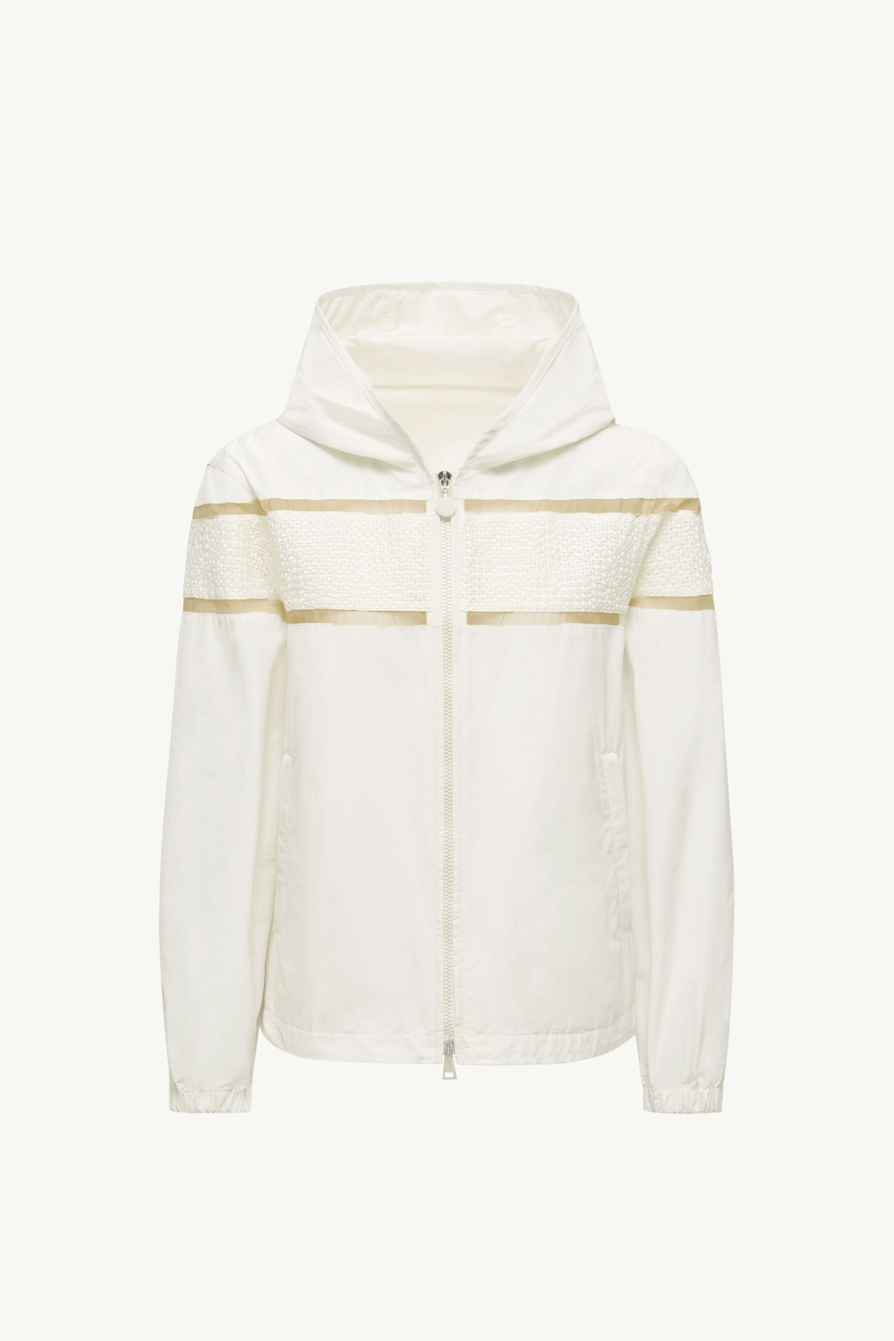 Clisson Embroidered Hooded Jacket Women White Moncler 2