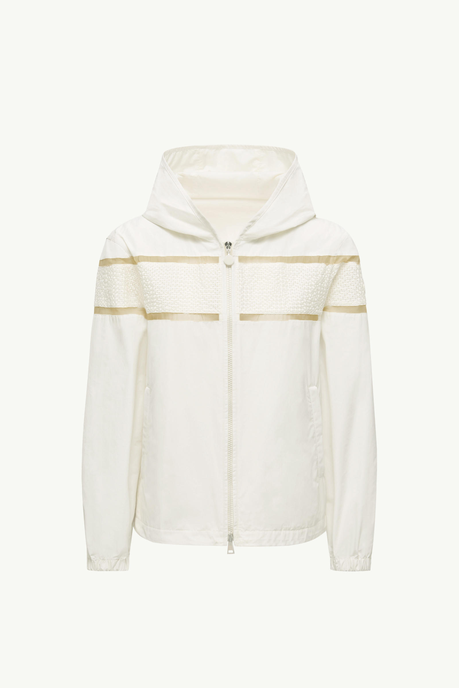 Clisson Embroidered Hooded Jacket Women White Moncler 2
