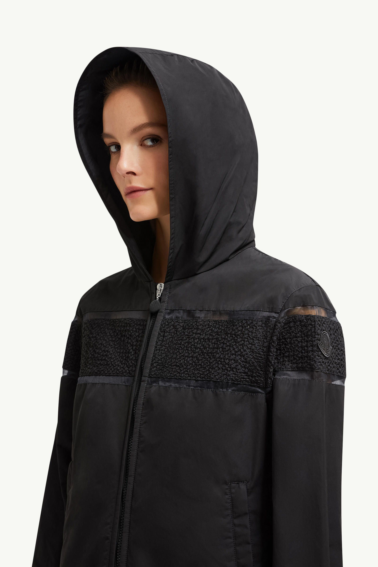 Chaqueta con capucha bordada Clisson Mujer Negro Moncler 1