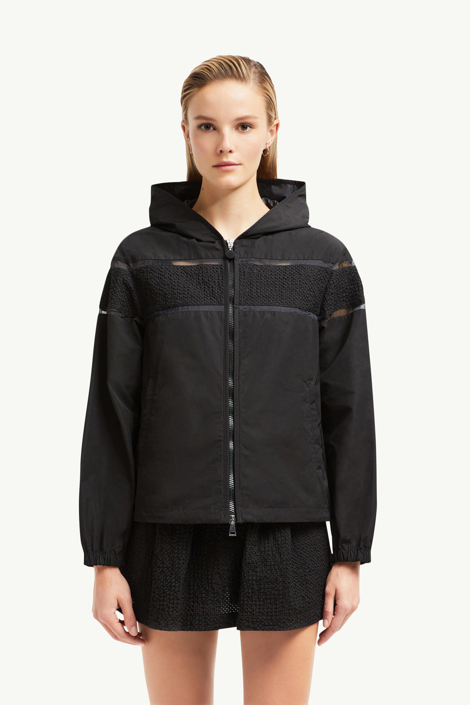 Chaqueta con capucha bordada Clisson Mujer Negro Moncler 3
