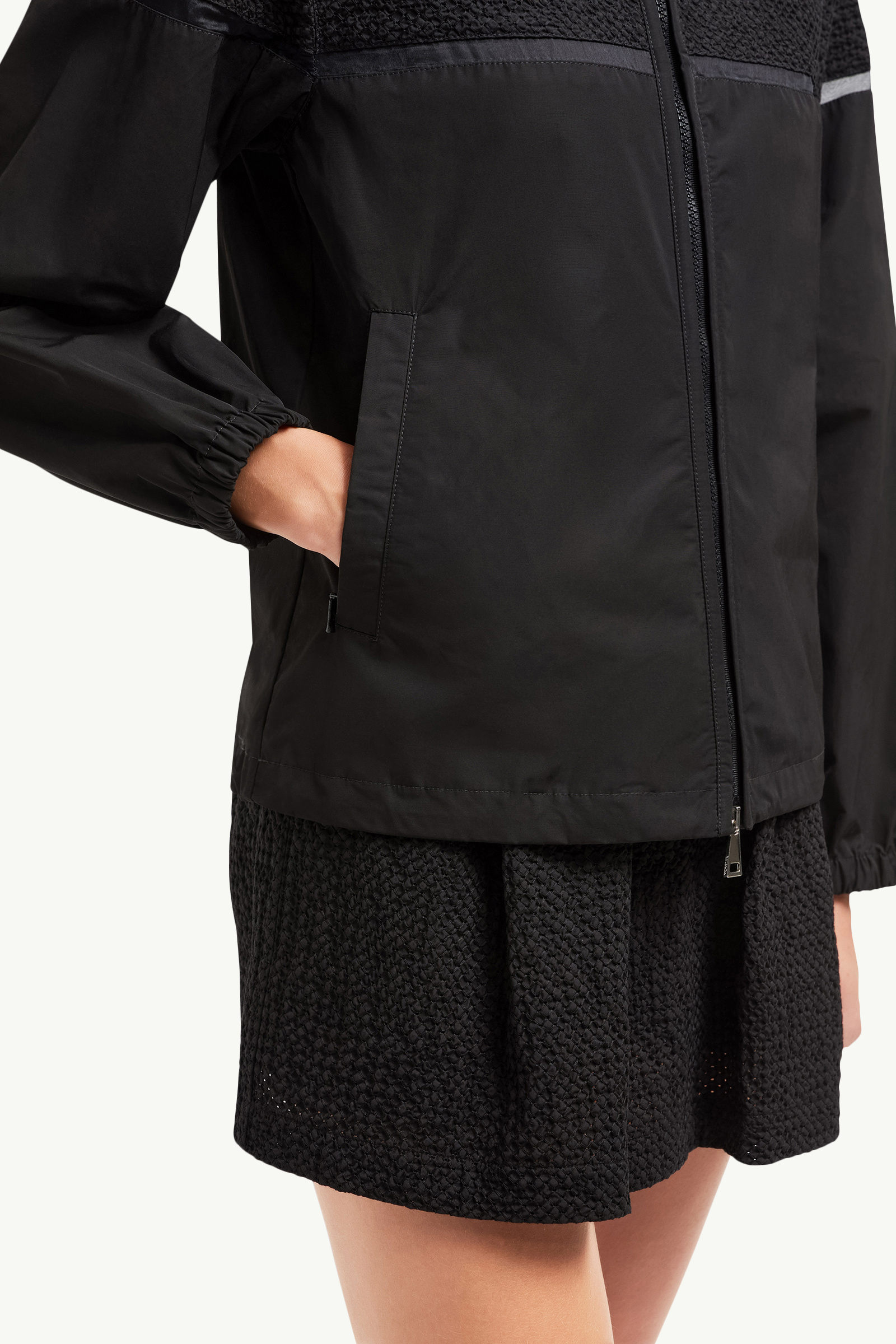 Chaqueta con capucha bordada Clisson Mujer Negro Moncler 5