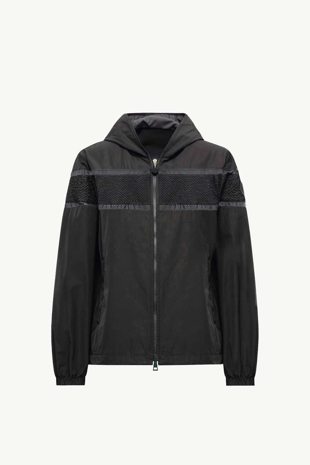 Clisson Embroidered Hooded Jacket Women Black Moncler 2