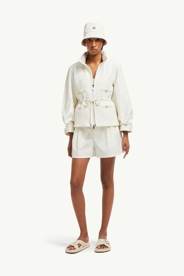 Feldjacke mit Kapuze Damen Weiß Moncler 0