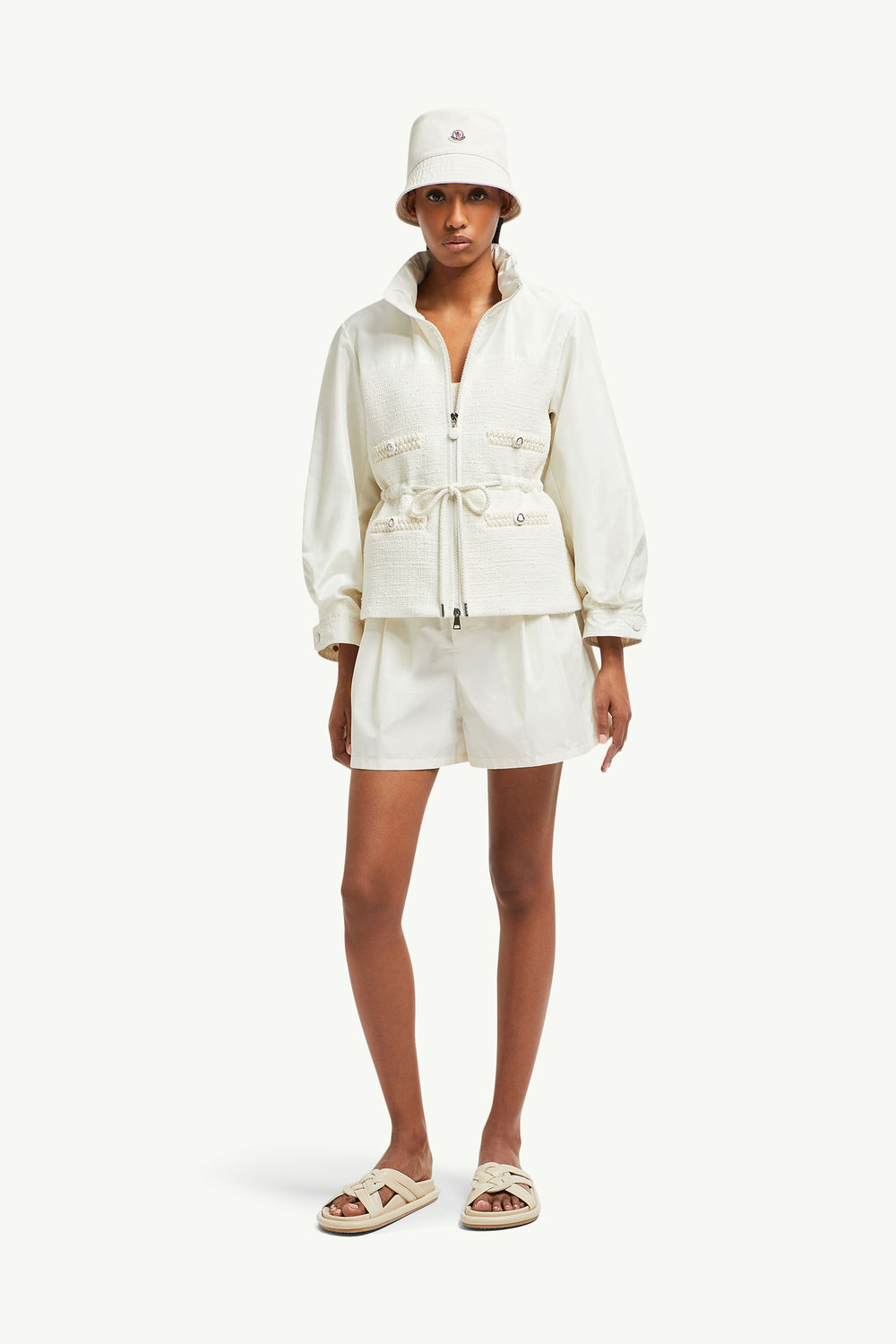 Fermont Hooded Field Jacket Women White Moncler 0