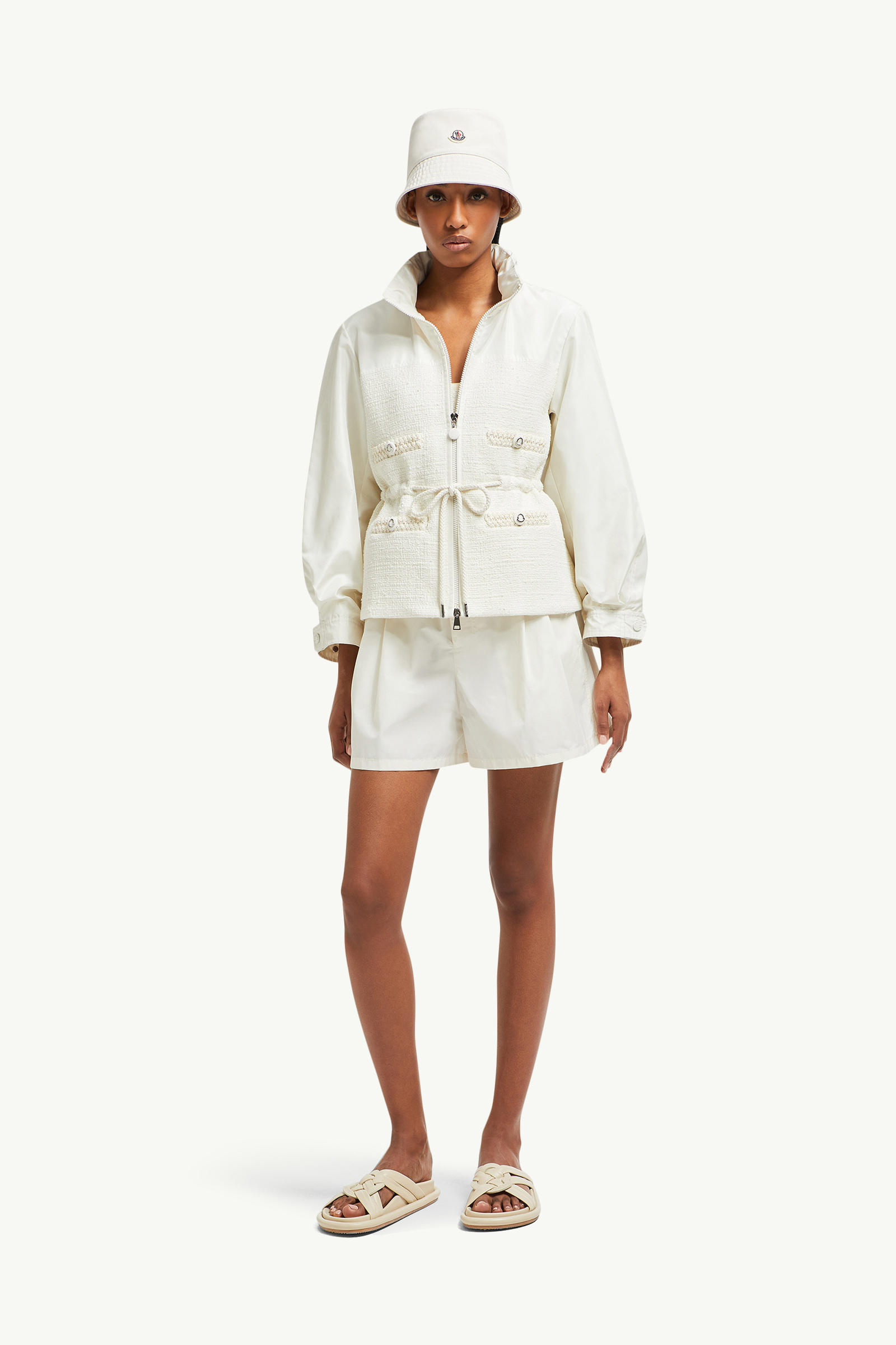 Fermont Hooded Field Jacket Women White Moncler 0