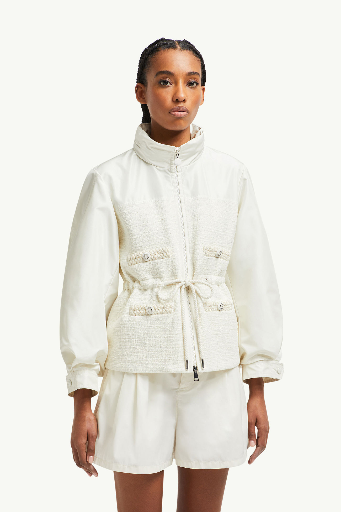 Feldjacke mit Kapuze Damen Weiß Moncler 3