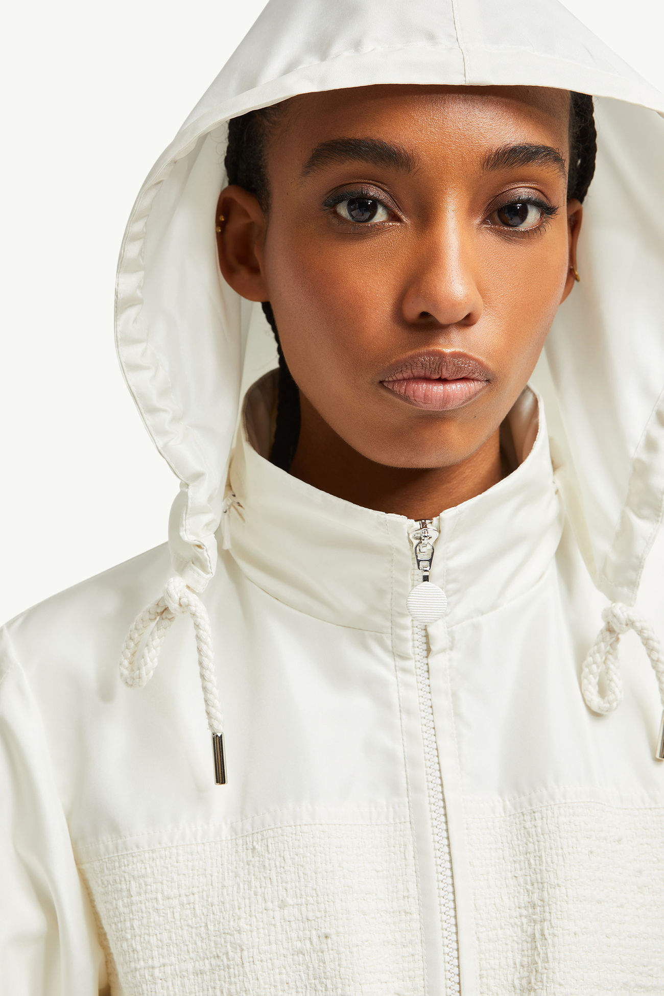 Chaqueta de campo con capucha Fermont Mujer Blanco Moncler 5